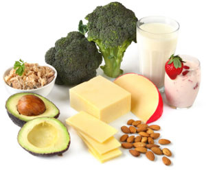 Food rich in Calcium content