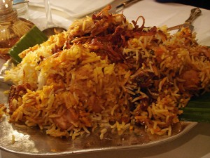 Calorie count of your favourite chicken biryani