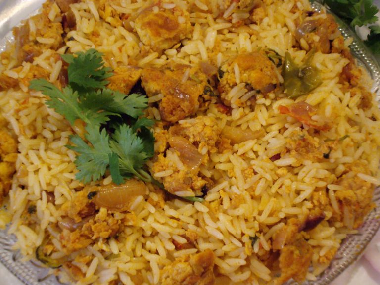 Spicy Egg Biryani recipe