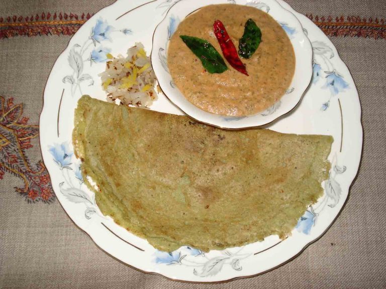 Pesarattu recipe or moong dal dosa recipe