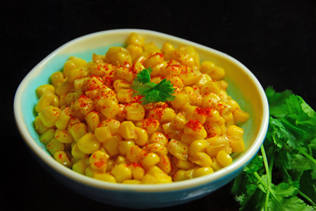 healthy hot n spicy corn chat