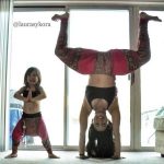 Laura Sykora Yoga with Daughter