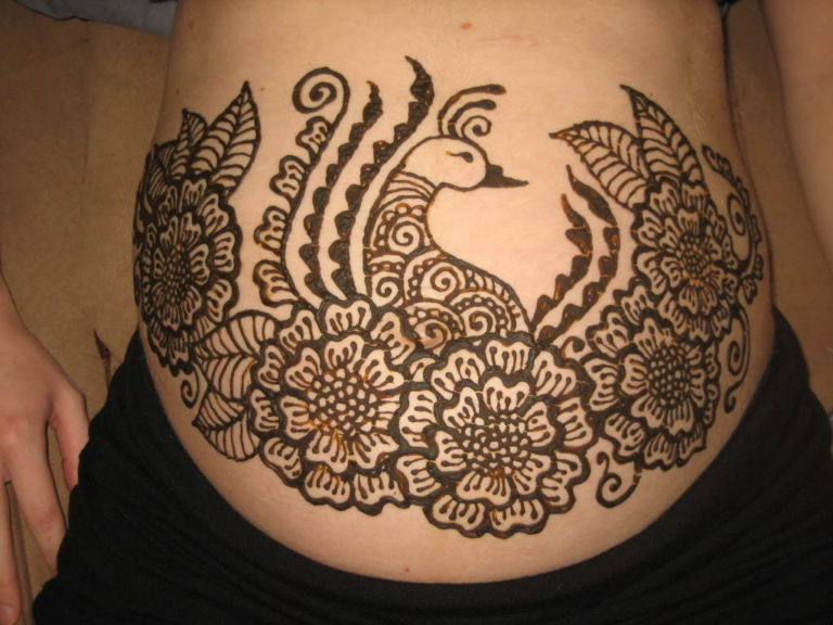 Beautiful Belly Henna Designs