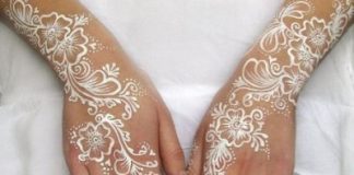 Beautiful White Henna Designs