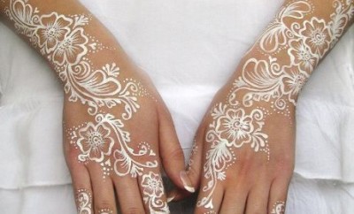 Beautiful White Henna Designs