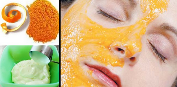 Orange peel face packs