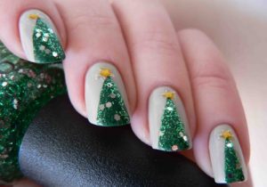 Realistic Tree Nail Art