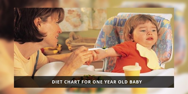 Diet Chart for one year old baby