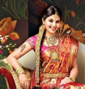 South Indian wedding hairstyles for Long Hair