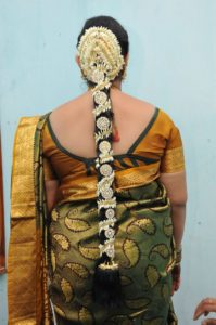 South Indian wedding hairstyles for Long Hair