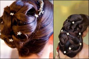 South Indian wedding hairstyles for Long Hair