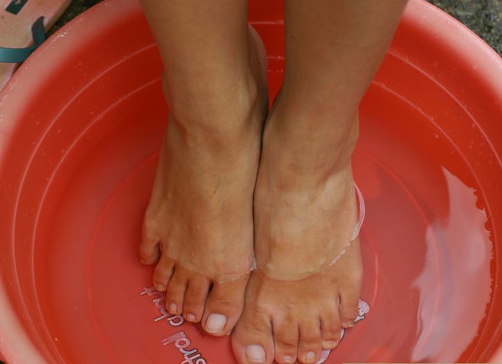 Soak and Scrub your feet e1480015257189 - Creative French Pedicure At Home In An Affordable Price