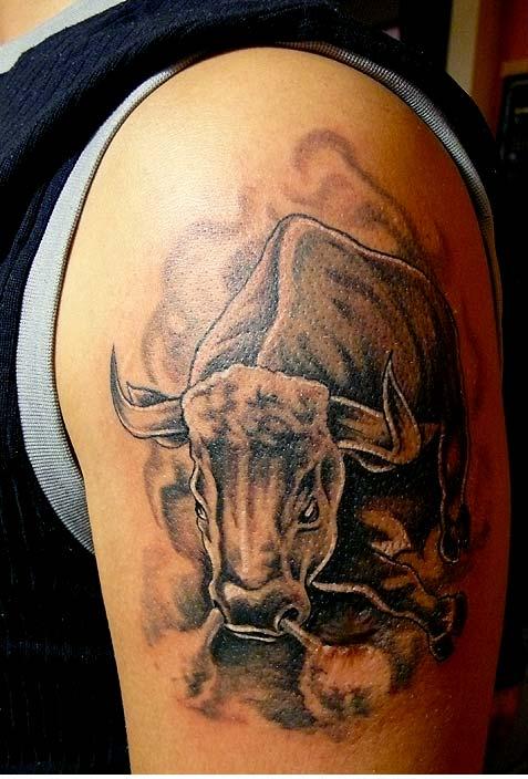 Taurus tattoo design, Taurus and Aquarius Tattoos