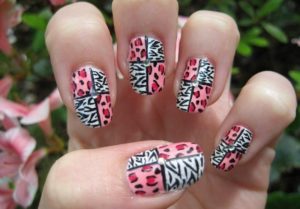 Animal print nail art designs