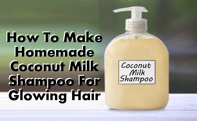 DIY Homemade Coconut Milk Shampoo For Shinny Hair