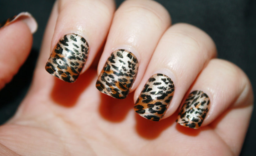 Animal print nail art designs
