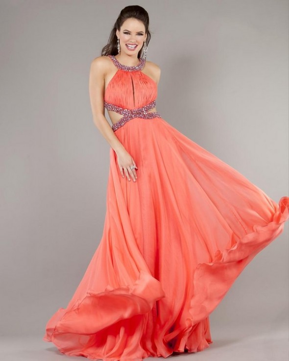 0 coral color wedding dresses collection - Amazing Makeup Tips When You Wear a Coral Dress