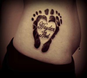 baby footprint tattoos