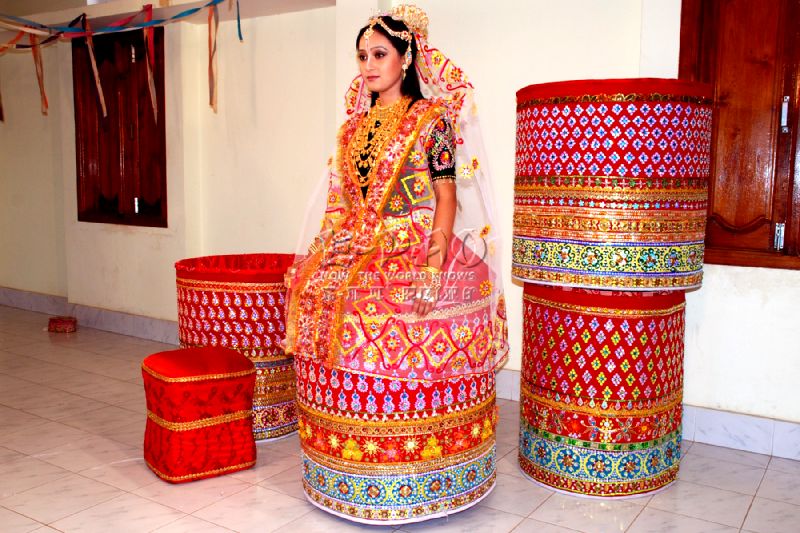 Manipuri Bridal Look, Indian Bridal Saree