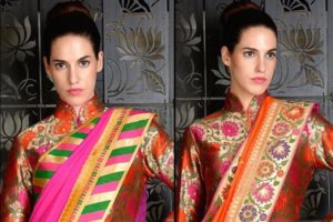 Full Sleeve Blouse Designs for Net Sarees