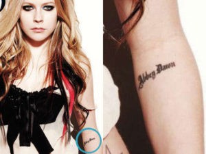 4 5 300x225 - Best Avril Lavigne's Tattoos For You!
