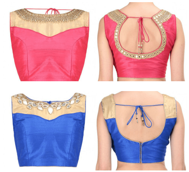 Best Boat Neck Blouse Designs for your sarees