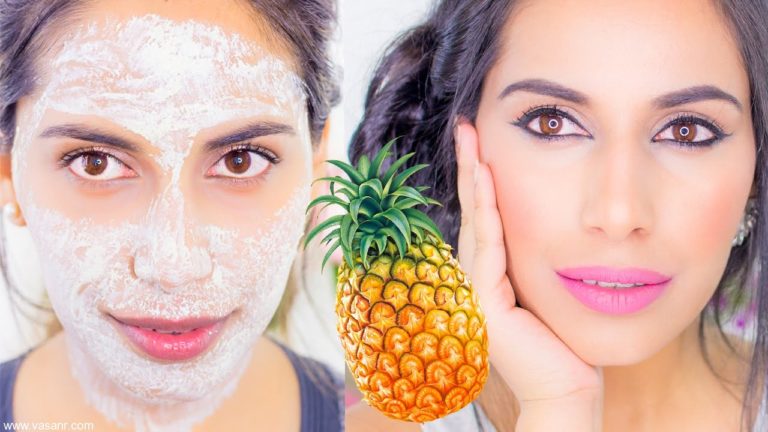 DIY Homemade Pineapple face packs for glowing Skin