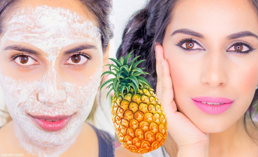 DIY Homemade Pineapple face packs for glowing Skin