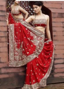 Maggam Work Border Designs on Sarees