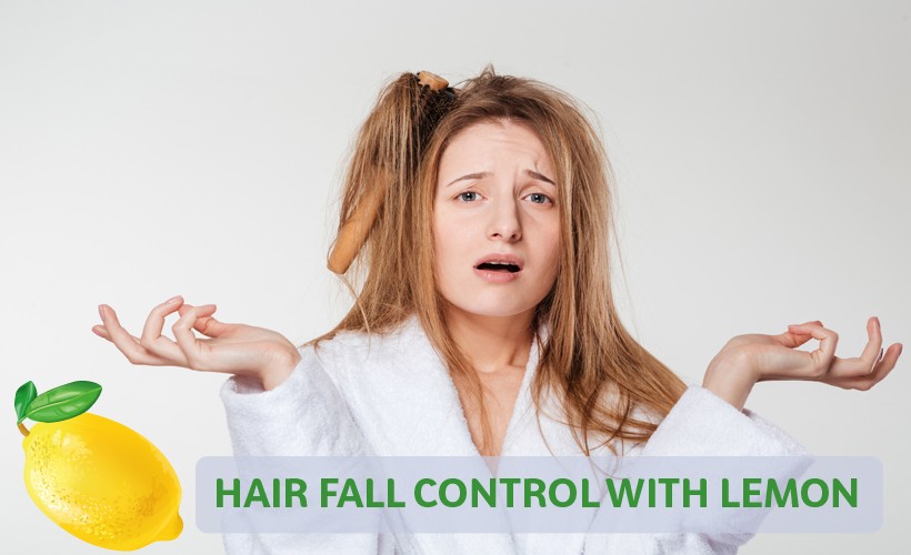 Hair fall control with lemon