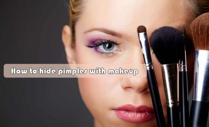 How to hide pimples with makeup?