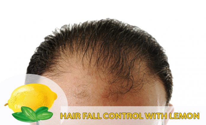 Hair fall control with lemon