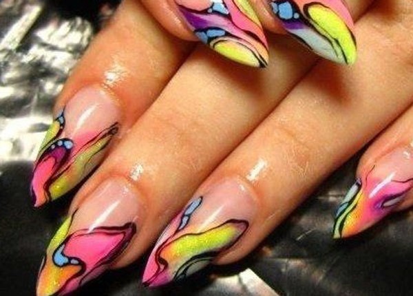 10 Amazing Hand Painted Nail Art Designs