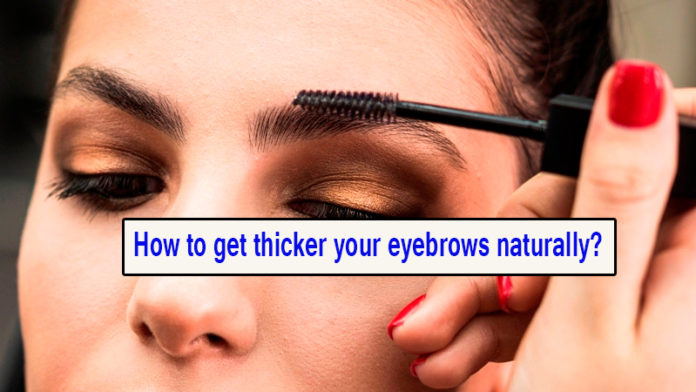 How to get thicker your eyebrows naturally?
