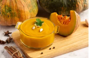 Pumpkin garlic soup